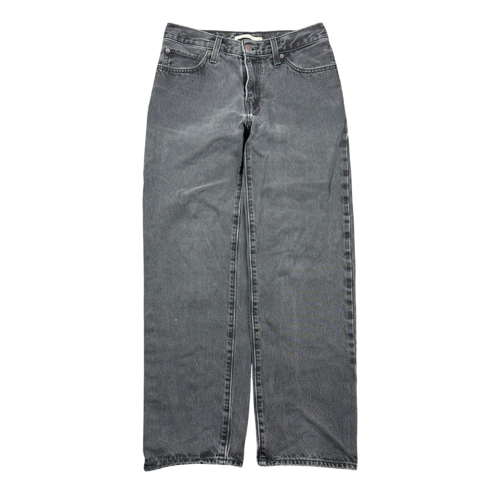 Levis '94 Baggy Jeans Women 27 (29x29) Gray Faded Straight Leg Denim Mid‎ Rise